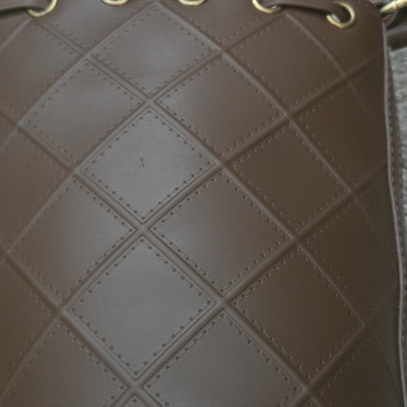 Brown Quilted Women's Bag - Picture 8 of 16